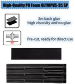 Self adhesive neoprene light seal kit laid out with bamboo positioning stick