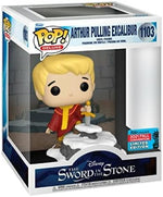 Funko Pop Deluxe Arthur Pulling Excalibur Figure Number 1103 front view collectible toy