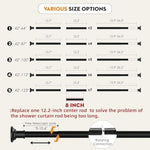 Widyana heavy duty rod installed in a modern bathroom