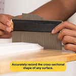 Metal profile gauge angle finder in use