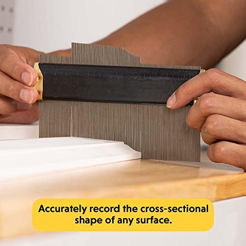 Metal profile gauge angle finder in use
