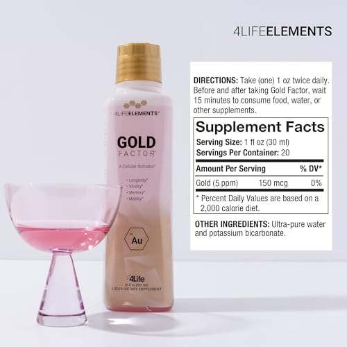 4Life Gold Factor Cellular Activator Supplement Bottle Ingredients