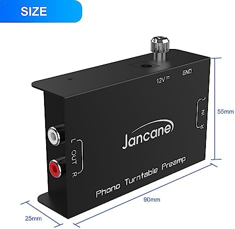 Cotsoco turntable preamplifier included accessories showing the complete power supply kit