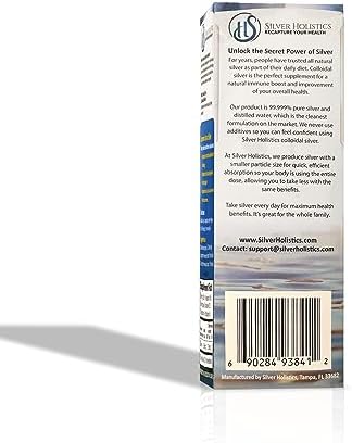 Silver Holistics Colloidal Silver secure shipping box representing genuine USA imported inventory for India.