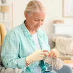 Ergonomic fingerless compression gloves for arthritis and skin safety.