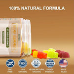 Side view of Grtgg natural hemp oil supplement bottle