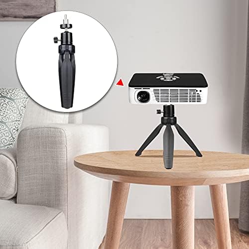 Detailed view of the tripod base and mounting screw
