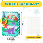 Open fabric family picture book with clear slots holding four by six inch photos