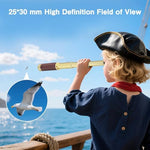 Laupha monocular telescope with protective leather carrying case
