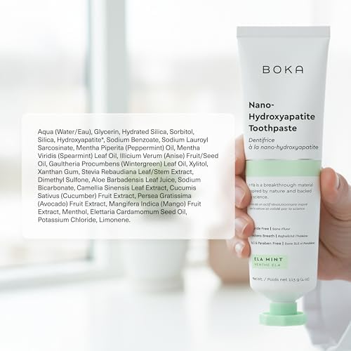 Boka travel size 1.3 fluid ounce toothpaste tubes for kids and adults oral care