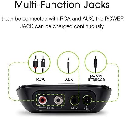 Esinkin audio receiver package contents including standard auxiliary and Radio Corporation of America connecting wires