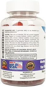 90 count bottle of DrFormulas biotin gummies for men and women hair support