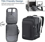 Gieury flight approved rucksack showing briefcase convertible handles and luggage trolley strap