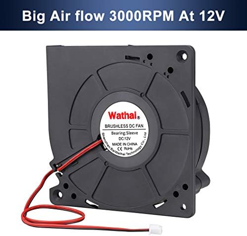 Wathai 3000 RPM high velocity industrial style blower fan showcasing high static air pressure exhaust