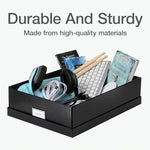 Oxford keepsake storage box stacked for office organization