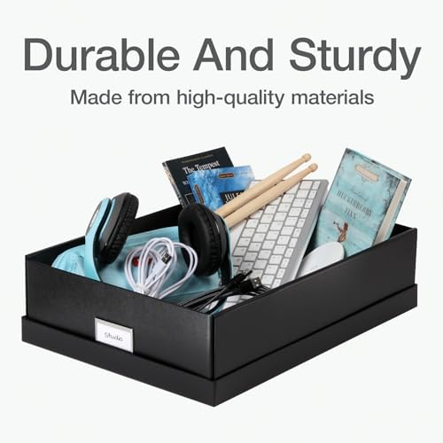 Oxford keepsake storage box stacked for office organization