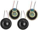 Four pack Yxq 32 millimeter micro speakers with wires