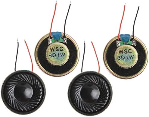 Four pack Yxq 32 millimeter micro speakers with wires