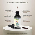 Back label showing formulation of Dr. Clark Store Lugols Iodine 2% Solution.