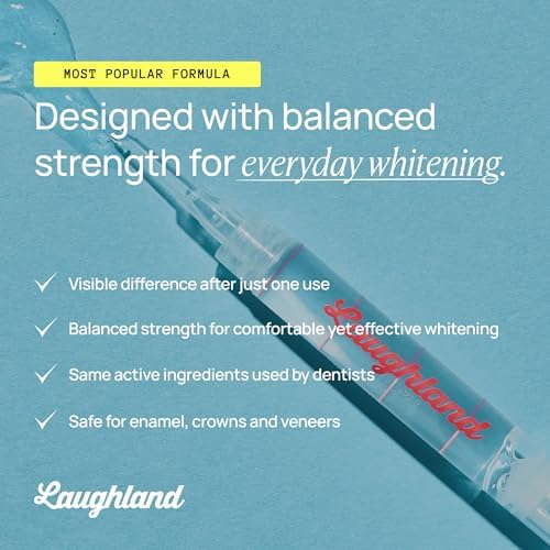 Side profile of the premium USA-imported dental whitening gel package highlighting the product benefits and instructions.