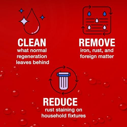 Pro Products Rust Out being used to clean water softener brine tanks.