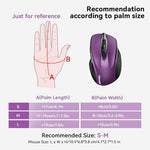Bottom view of Tecknet wireless tracking mouse highlighting battery compartment slot
