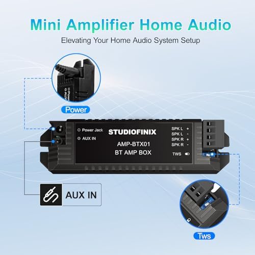 Studiofinix Bluetooth ceiling speaker system components