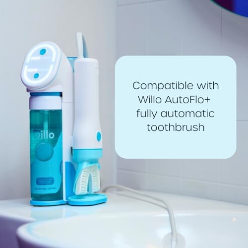 U-shaped Willo Opticlean brush head for full coverage cleaning.