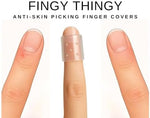 SOR Inc dermatillomania finger guards showing breathable ventilation holes on silicone sleeves
