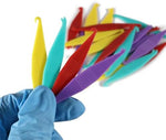 LA MIERE dental elastic placers being used to adjust rubber bands on orthodontic braces