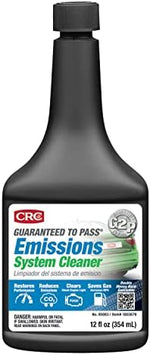 Back label instructions on CRC 05063 emissions test formula 12 fluid ounce