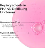 Clear gel lip serum for daily lip care and removal of dead skin cells