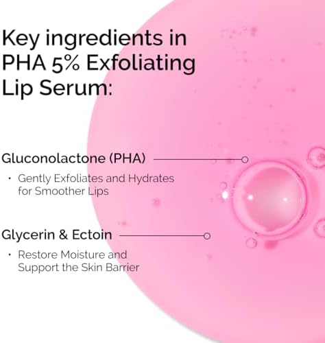 Clear gel lip serum for daily lip care and removal of dead skin cells