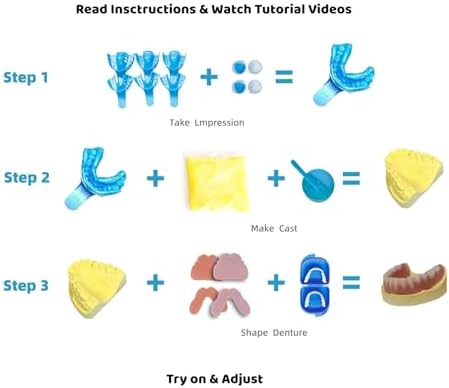 Dentureway DIY dental impression trays and molding material