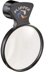 FL!PPER aquarium magnifier side view showing the strong rare earth magnetic mount attachment.