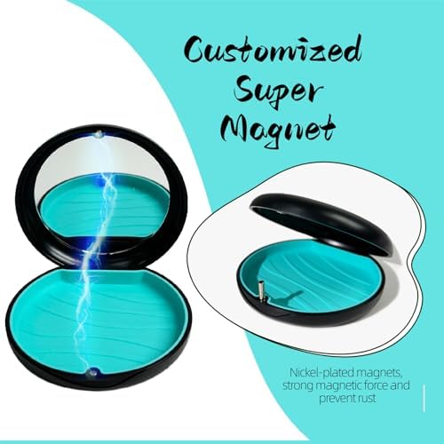 Maoerdental portable mouth guard protector case being held to display its slim travel friendly dimensions