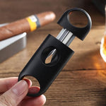 V-Cut Cigar Cutter Wedge Cut Portable Cigar Cutters for Men(4Pack, Black) - Image 6