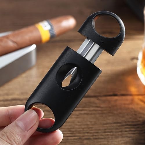 V-Cut Cigar Cutter Wedge Cut Portable Cigar Cutters for Men(4Pack, Black) - Image 6
