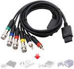 High stability retro gaming console connection cable packaging layout