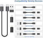 Kinizuxi universal charging adapter kit case utilized as a convenient mobile phone stand.