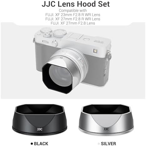 JJC lens hood showing the magnetic 39mm adapter ring system