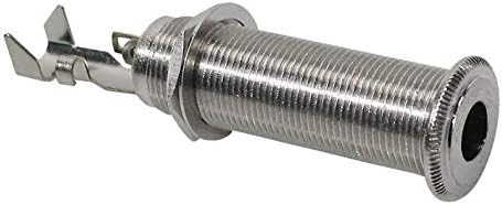 AVBcable Switchcraft 152B 1/4-Inch Stereo TRS Deep Panel Jack with Washer and Nut, Nickel Finish - Image 3