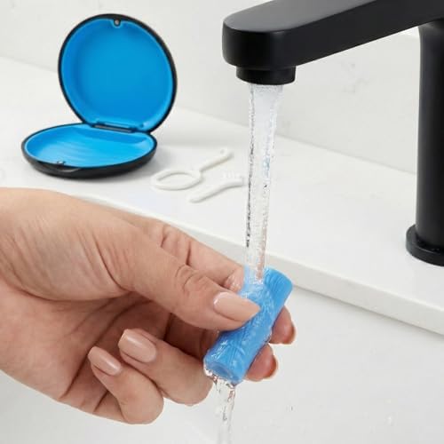 Hemilab dental chews for invisalign being held for scale