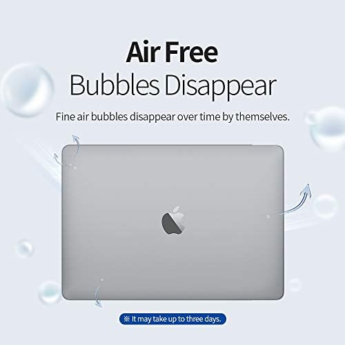 Skoko clear matte protective wrap on laptop trackpad and palm rest areas