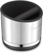 Breville espresso knock box showing removable rubber knock bar