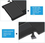 WEFLY upgraded three point zero laptop battery showing rear specifications and compliance labels