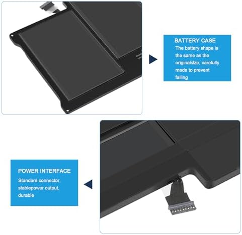 WEFLY upgraded three point zero laptop battery showing rear specifications and compliance labels