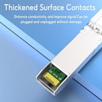 Rear view of Sodola SFP module with RJ45 port detail