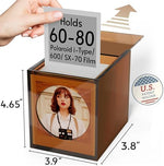Winkine acrylic frame showing Polaroid film display