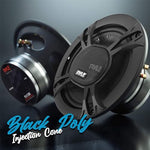 Close up of Pyle car speaker neodymium film dome tweeter and surround structure